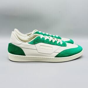 Oliver Cabell Shoes Mens 12 White Green Leather Low 1 Emerald Court Sneakers